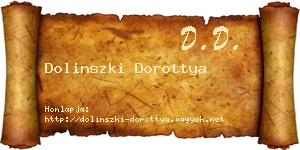 Dolinszki Dorottya névjegykártya